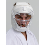 Шлем с пластиковой маской для Киокусинкай Рэй-Спорт КРИСТАЛЛ-11